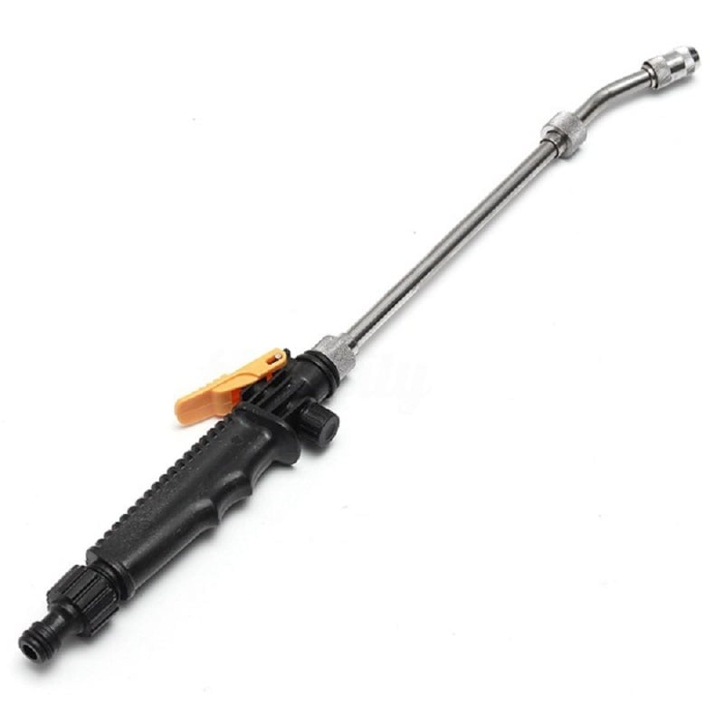 Arenzza 2-in-1 high pressure washer for car cleaning with a nozzle and hose attached, ready for outdoor use.