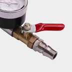 Arenzza heavy-duty tire inflator with pressure gauge for car accessories, showing the inflator device with digital display and hose.