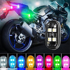 Arenzza portable car LED warning light with remote control, compact emergency safety accessory for vehicles