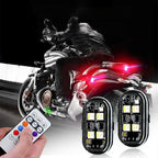 Arenzza portable car LED warning light with remote control, showing bright LED panel and compact design for vehicle safety.