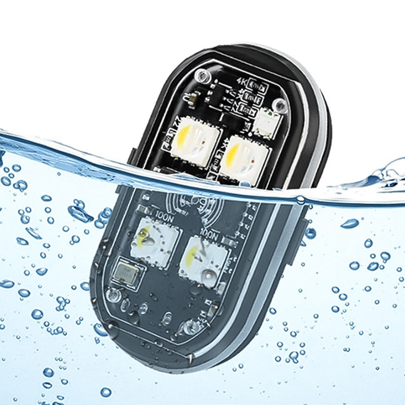 Arenzza portable car LED warning light with remote control, bright red and yellow flashing lights for roadside safety.