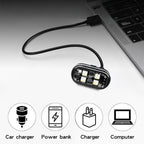 Arenzza portable car LED warning light with remote control, showing a compact, bright LED device for vehicle safety and visibility.