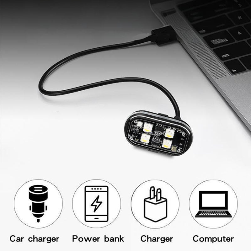 Arenzza portable car LED warning light with remote control, showing a compact, bright LED device for vehicle safety and visibility.
