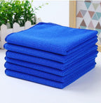 Arenzza microfiber car cleaning cloth, soft and gentle, shown folded on a clean vehicle surface for effective dust and dirt removal.