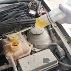 Arenzza 500cc automotive oil fluid extractor pump for car fuel and oil removal, manual car repair tool with transparent container