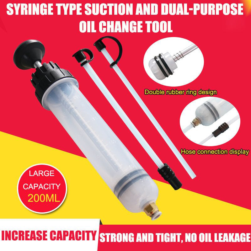 Arenzza 500cc manual oil extractor pump for automotive fuel and oil removal, featuring a compact design and flexible hose.