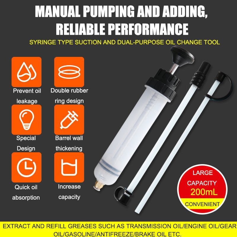 Arenzza 500CC manual oil extractor pump for automotive fuel and oil extraction, designed for car repair and maintenance.