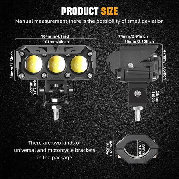 Arenzza powerful LED driving lights for cars, showcasing bright, high-intensity illumination for enhanced road visibility.