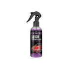 Arenzza 3-in-1 high protection quick car coating spray applied to a car's hood, enhancing shine and protection with a sleek finish.