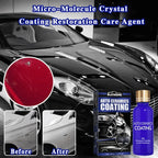 Arenzza Micro-Molecule Crystal Coating Restoration Care Agent in a bottle, designed for car accessories and surface protection.