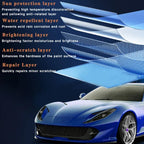 Arenzza Micro-Molecule Crystal Coating Restoration Care Agent in a sleek bottle, designed for car exterior protection and shine.