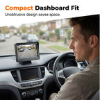 Arenzza One Screen Shades car accessory with dual HD entertainment displays unfolded inside a vehicle.