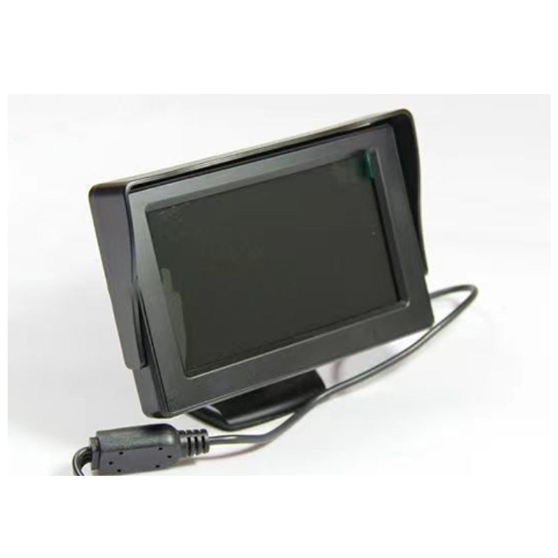 Arenzza One Screen Shades car accessory with dual HD entertainment display unfolded inside a vehicle.