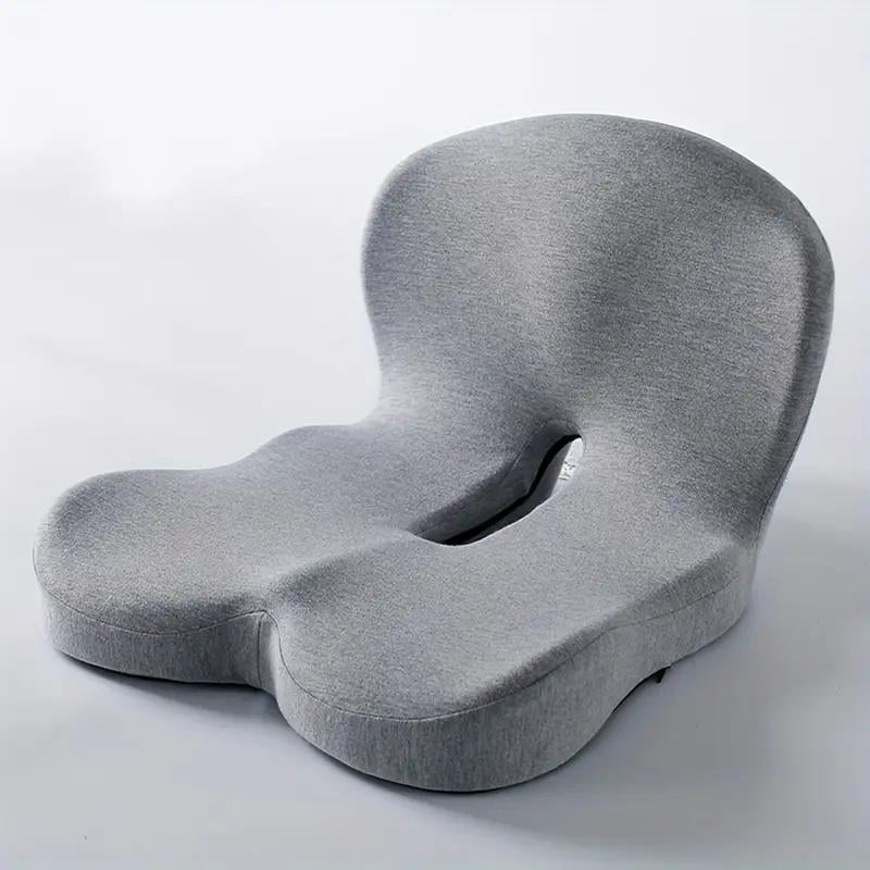 Arenzza non-slip memory foam seat cushion with breathable mesh, designed for car, office, and wheelchair comfort.