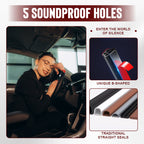 Arenzza car noise reduction and dust-proof rubber seal strip installed on a vehicle door edge, improving sound insulation and dust protection.