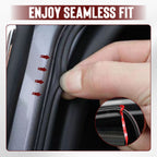 Arenzza car noise reduction and dust-proof rubber seal strip installed on vehicle door edge, showcasing its fit and durable material.