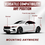 Arenzza car noise reduction dust-proof rubber seal strip installed on vehicle door edge for sound insulation and dust protection.