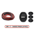 Arenzza 5m car noise reduction dust-proof rubber seal strip attached around car door edge for noise and dust protection.