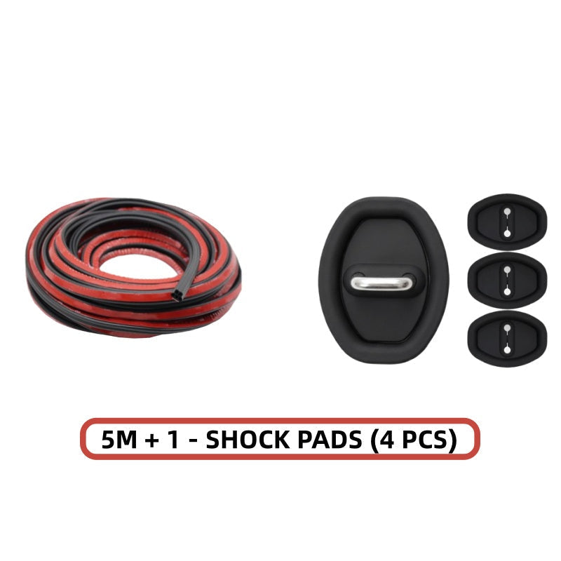 Arenzza 5m car noise reduction dust-proof rubber seal strip attached around car door edge for noise and dust protection.