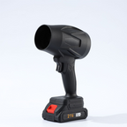 Arenzza handheld electric snow blower for cars, featuring dual-speed settings and compact design for windshield and mirror clearing.