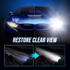 Arenzza car headlight repair fluid bottle, automotive accessory for restoring and sealing vehicle headlights, on a plain background.