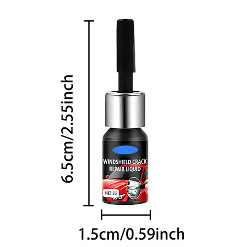 Aarenza portable DIY windshield crack repair kit with repair tools and resin for car glass damage repair.