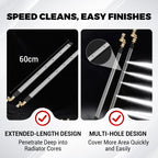 Arenzza efficient no-removal cleaning tool for tight crevices in car accessories, showing the slim brush designed for detailed cleaning.