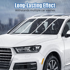 Arenzza car glass rain repellent and anti-fog kit applying a transparent protective layer on vehicle windshield for improved visibility.