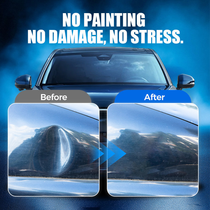 Arenzza car dent repair suction cup tool for auto body dent removal, shown in use on vehicle surface.