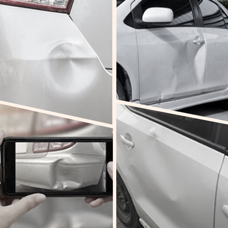 Arenzza car dent repair suction cup tool for auto body dent removal, shown in use on a vehicle's surface.