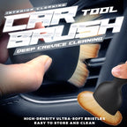 Arenzza car interior cleaning brush for car accessories, with a compact handle and bristles for detailed interior cleaning.