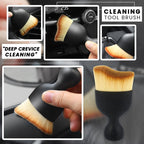 Arenzza car interior cleaning brush for car accessories, featuring a handheld brush with bristles for dust and dirt removal inside vehicles.
