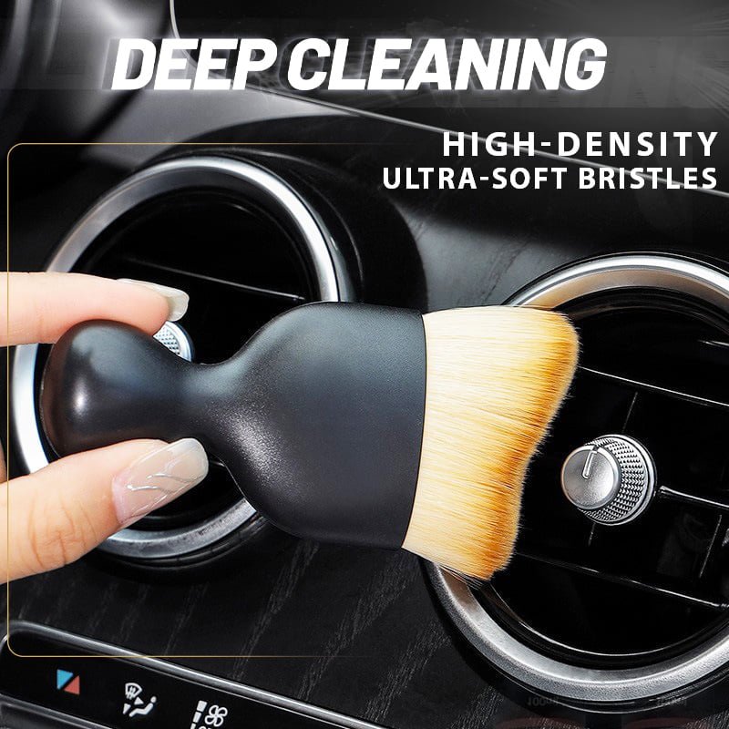 Arenzza car interior cleaning tool brush for car accessories, shown in use on vehicle surfaces for detailed cleaning.