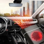 Arenzza 2-in-1 portable car heater with 360° rotation, compact car accessory for heating and defrosting vehicles.