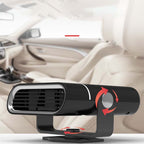 Arenzza 2-in-1 portable car heater with 360° rotation, compact car accessory for heating and defrosting vehicles.