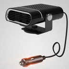 Arenzza 2-in-1 portable car heater with 360° rotation, compact car accessory for heating and defrosting inside vehicle.