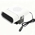 Arenzza 2-in-1 portable car heater with 360° rotation, compact car accessory for heating and defrosting in vehicles.
