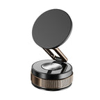 Arenzza 360° rotating vacuum magnetic phone holder for car accessories, securely holding a smartphone in a vehicle.