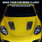 Arenzza universal car hood vent decoration accessory installed on a vehicle's hood for enhanced style and ventilation.