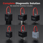 Arenzza automotive relay tester and bypass jumper set with multiple test leads and connectors for car electronic diagnostics.