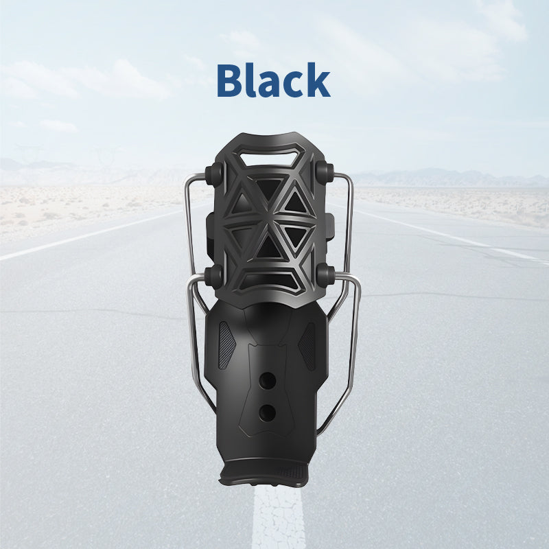 Arenzza adaptive cycling bottle holder attached to a car interior, designed for secure water bottle storage during drives.