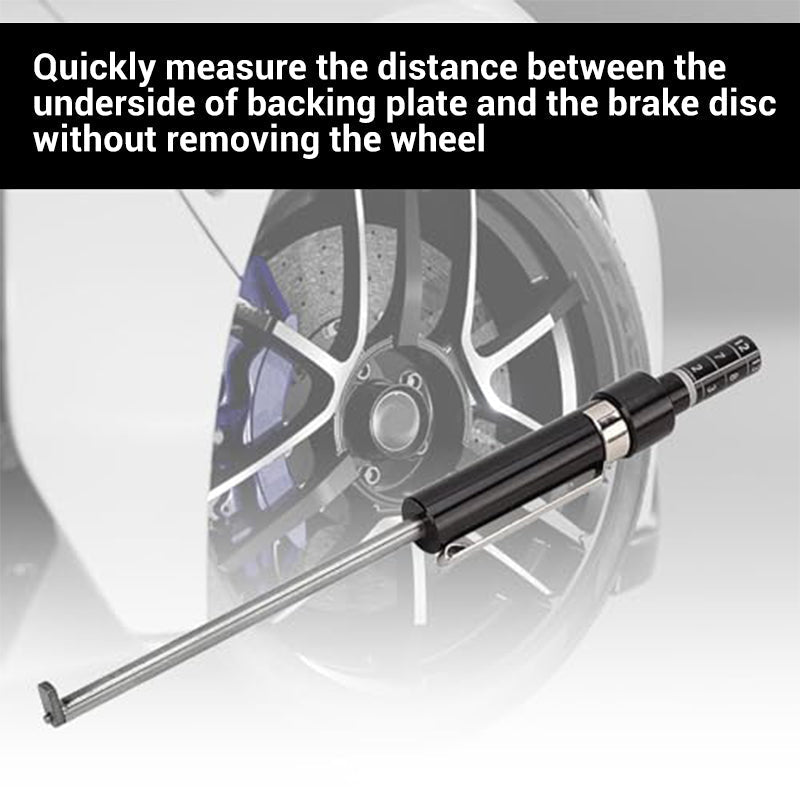 Arenzza brake pad thickness gauge with clear measurement markings, durable construction, and a compact design for car maintenance.