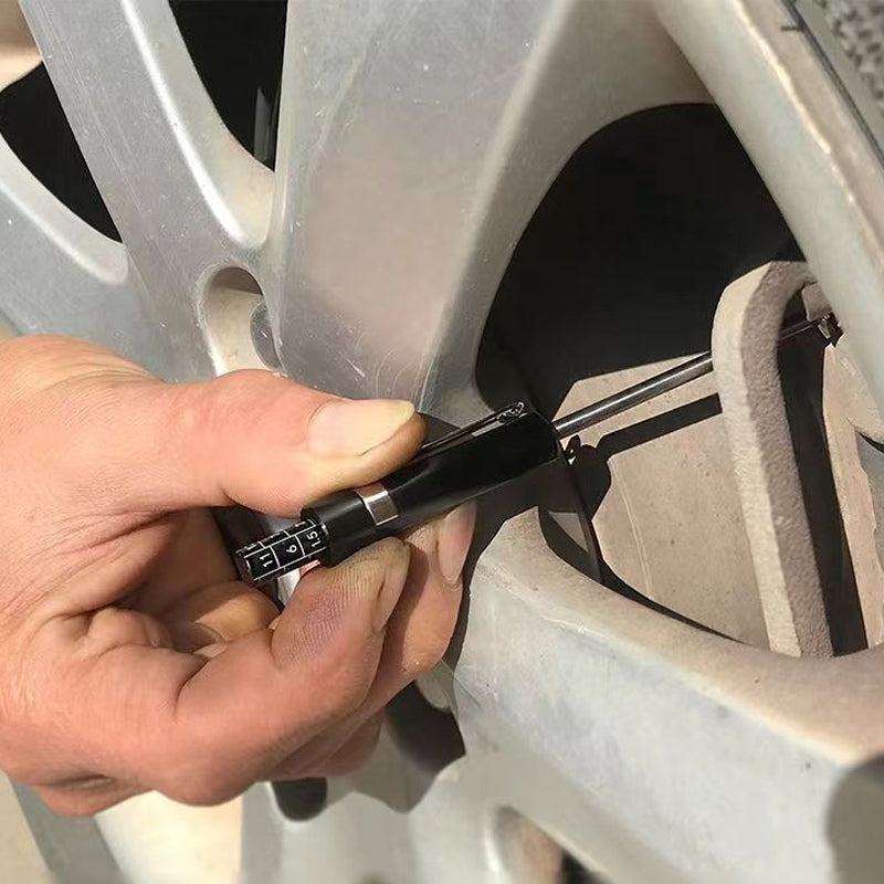 Arenzza brake pad thickness gauge for cars, featuring a durable design with easy-to-read measurement markings.