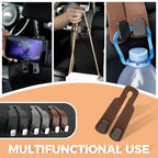 Arenzza durable car seat headrest hook organizer hanging on a car seat headrest, designed for storage and organization.