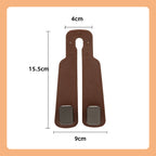 Arenzza durable car seat headrest hook storage organizer attached to a car seat for holding bags and accessories.