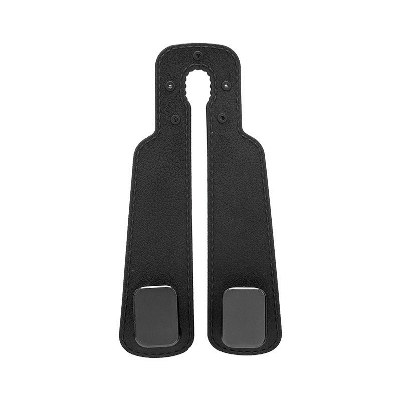 Arenzza durable car seat headrest hook storage organizer attached to a vehicle headrest for convenient item hanging.