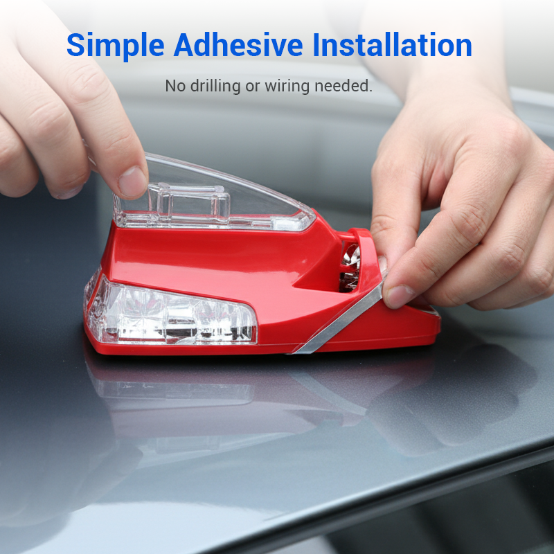 Arenzza car shark fin wind decorative light installed on vehicle roof, adding a stylish touch to car accessories.