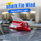 Arenzza car shark fin wind decorative light, a sleek black roof accessory for vehicle customization and stylish flair.