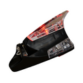 Arenzza car shark fin wind decorative light installed on vehicle roof, enhancing aerodynamics and style with sleek design.