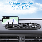 Arenzza multifunction car anti-slip mat with textured surface designed to prevent items from sliding in vehicle.